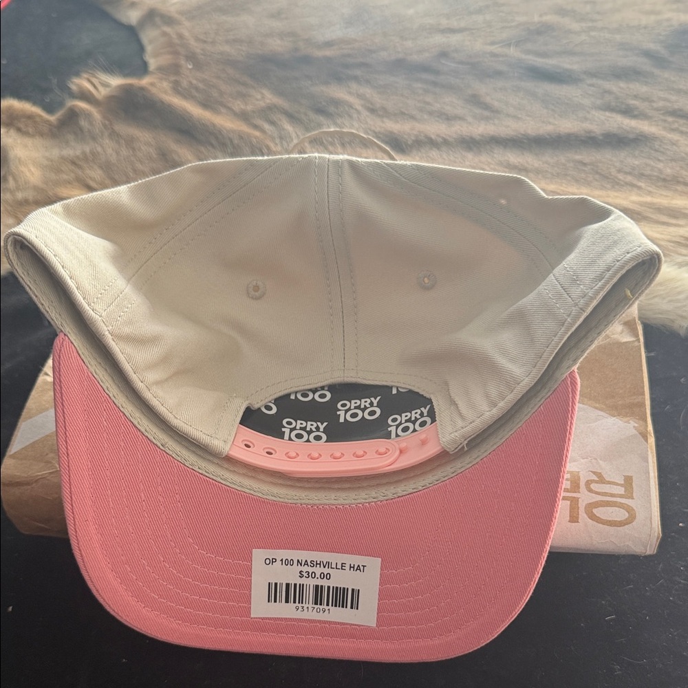 Pink and Cream Nashville Trucker Hat - Picture 2 of 5